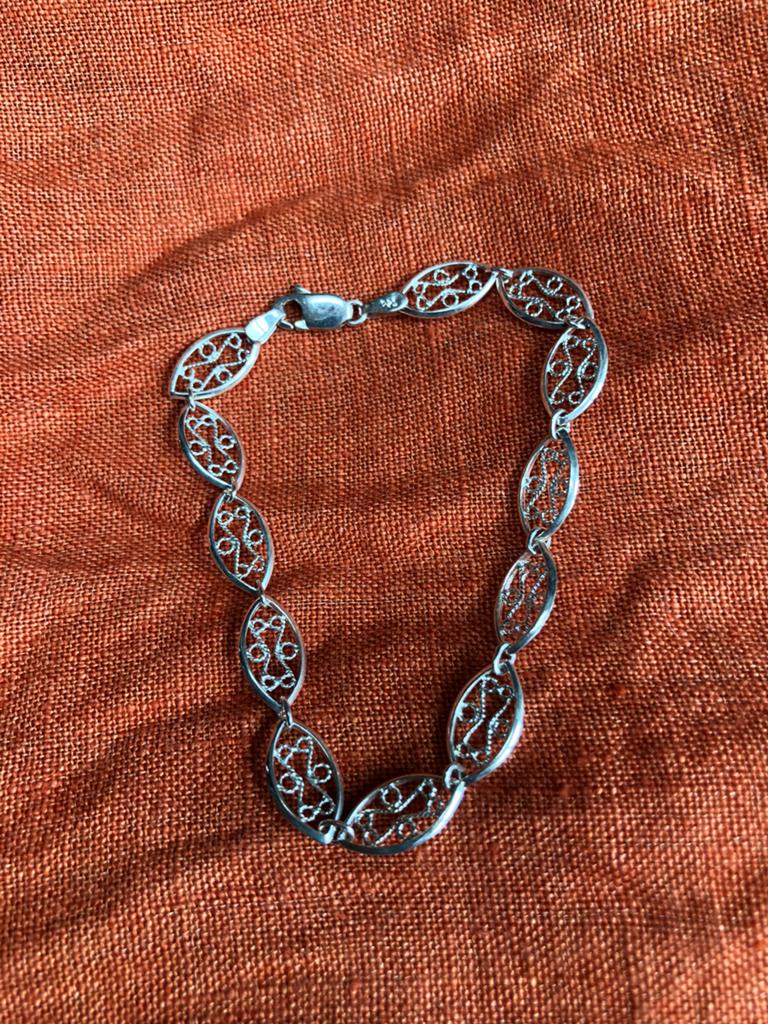 Bracelet argent 925, Enlèvement, Comme neuf, Argent, Argent