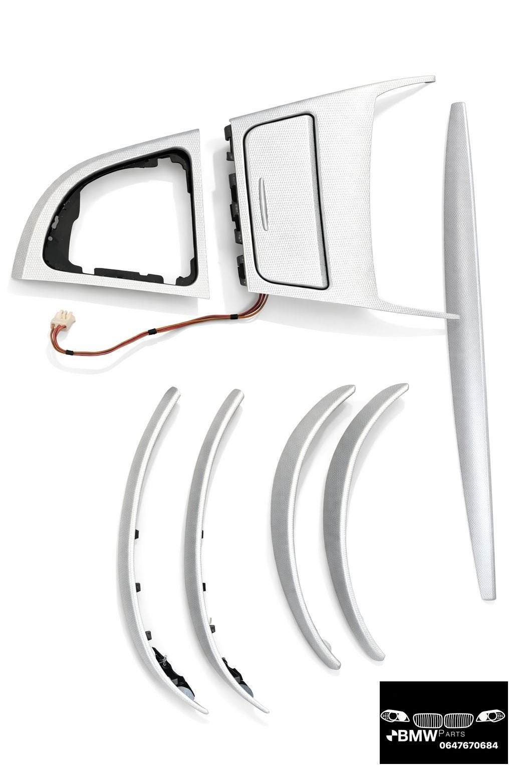 Set interieurlijsten Bmw 1-Serie E87 Alu Cube M-Sport, Auto-onderdelen, Interieur en Bekleding, BMW, Gebruikt, Herkomst onderdeel bekend