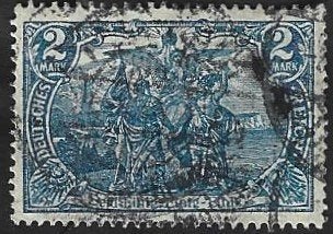 1 Postzegel Duitse Rijk 1915 Diverse inschriften oorlogsdruk, Ophalen of Verzenden, Duitse Keizerrijk, Gestempeld
