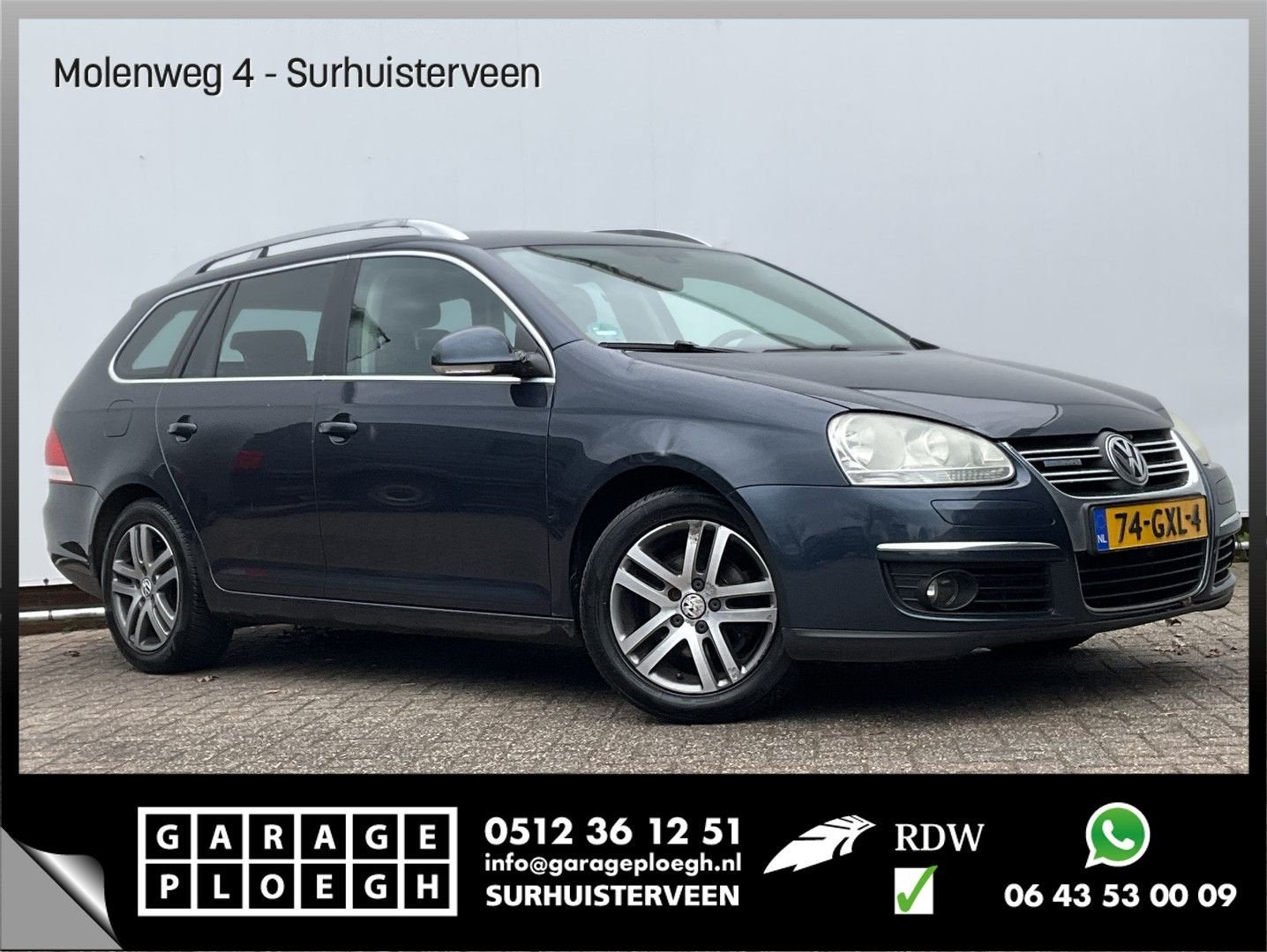 Volkswagen Golf Variant 1.9 TDI Sportline BlueMotion Busines, Autos, Volkswagen, Argent ou Gris, Achat, Cruise Control, Entreprise