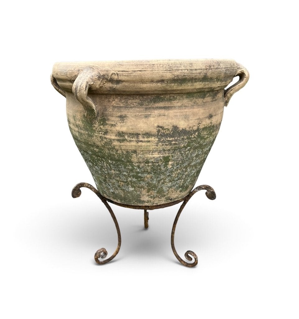 Oude terracotta bloempot, Ophalen, Terracotta