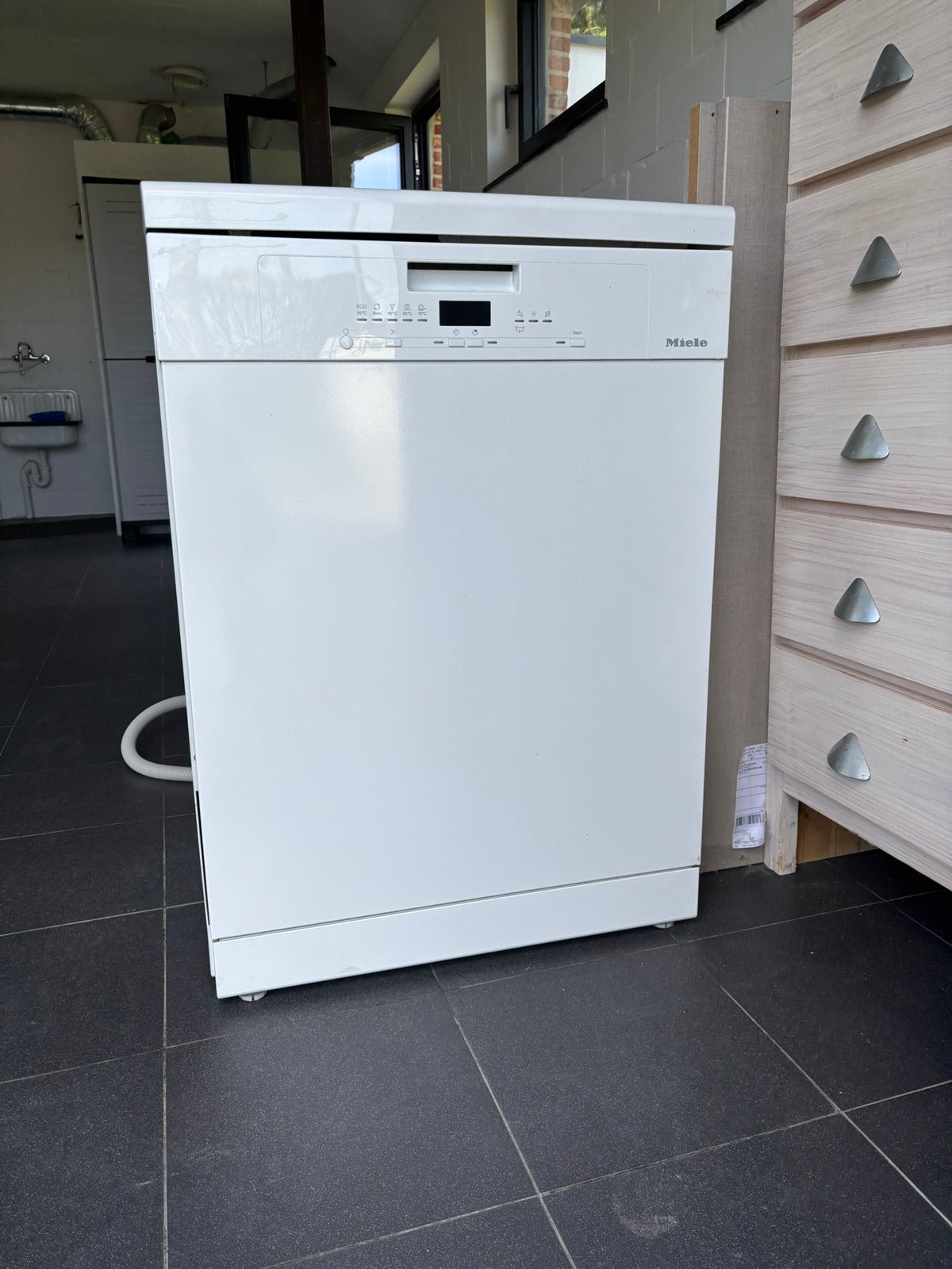 Miele afwasmachine vrijstaand met besteklade, Elektronische apparatuur, Ophalen, Gebruikt, Vrijstaand