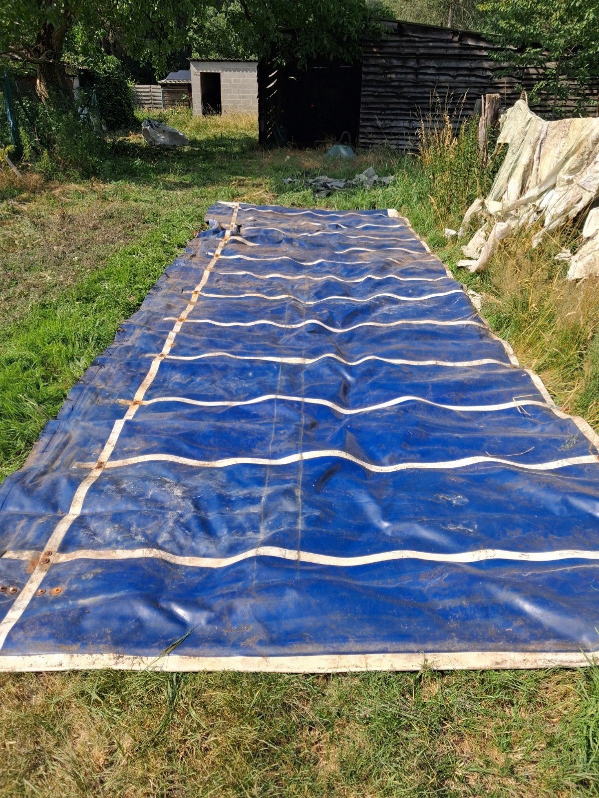 Bache van vrachtwagen 2 stuks van 8x2,5 m, Ophalen