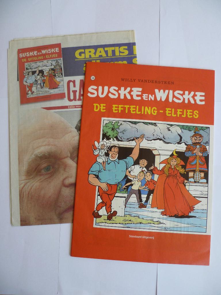 SUSKE EN WISKE KRANTUITGAVE"DE EFTELING ELFJES"UIT 2003, Willy Vandersteen, Eén stripboek, Ophalen of Verzenden, Zo goed als nieuw