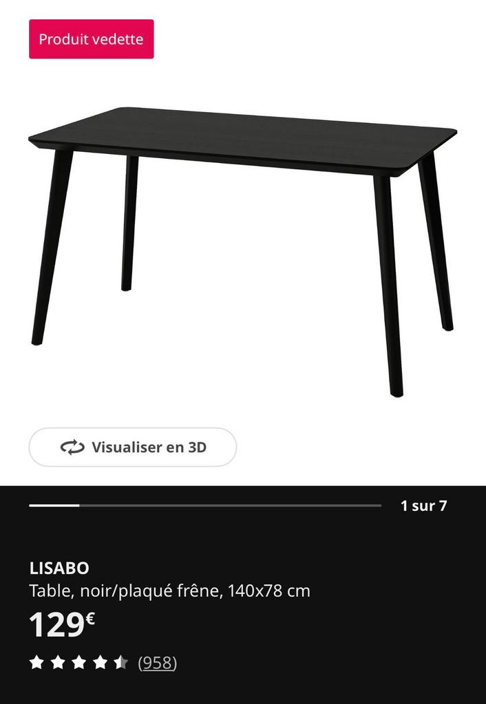 Table a manger, Enlèvement