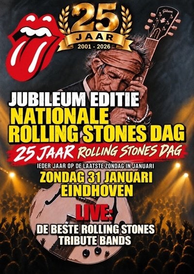 ROLLING STONES: TICKET 25e ROLLING STONES DAG 2027, Drie personen of meer, Januari