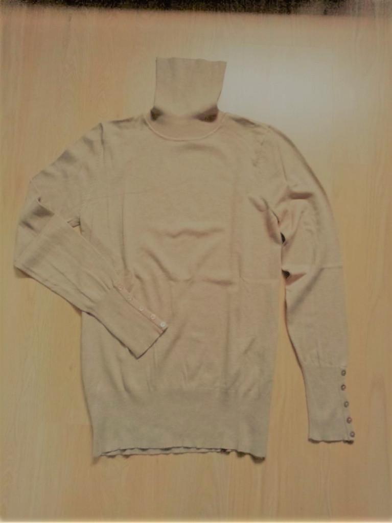 Yessica : nieuw beige rolcol pull coltrui knoopjesmouwen , M, Vêtements | Femmes, Pulls & Gilets, Neuf, Taille 38/40 (M), Enlèvement ou Envoi