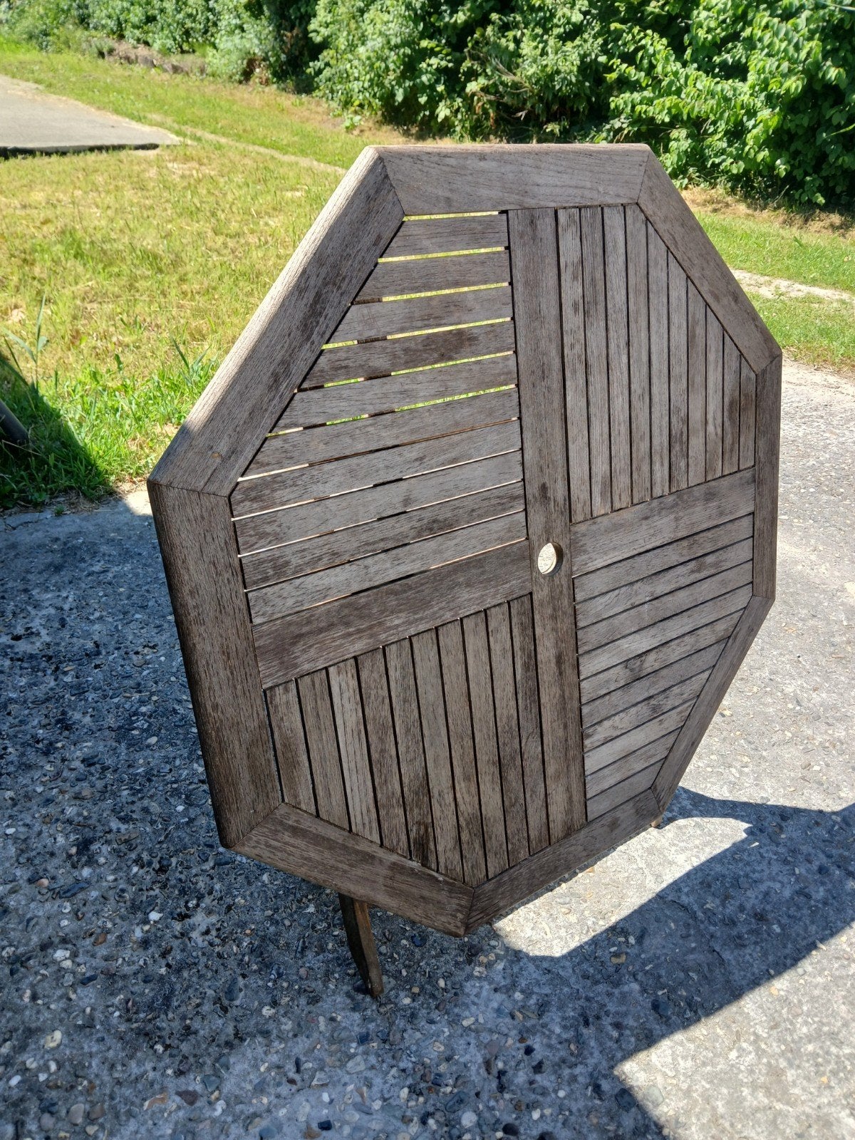 TEAKEN TUINTAFEL, Tuin en Terras, Ophalen