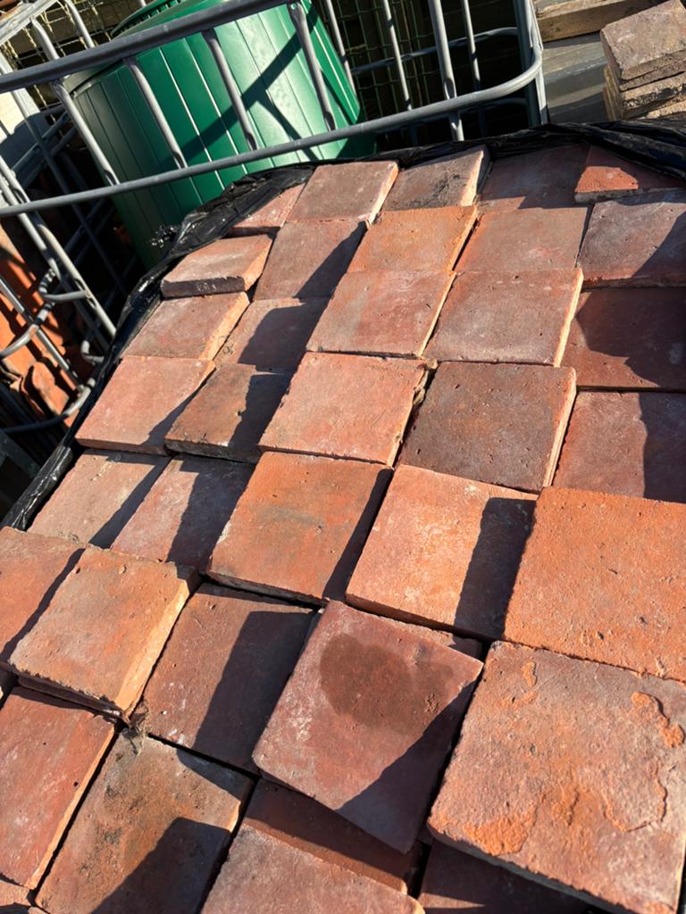 Lot antieke terracotta tegels Voor info BELLEN 0474220705, Ophalen