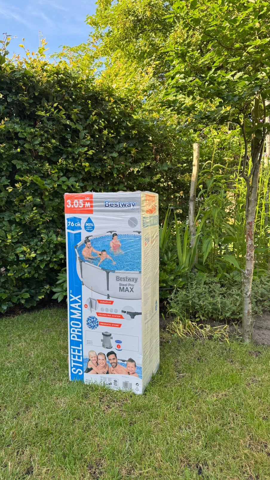 Bestway Steel Pro Max 3.05cm zwembad, Tuin en Terras, Zwembaden, Nieuw, Opzetzwembad, Minder dan 80 cm, 200 tot 400 cm, 300 cm of meer