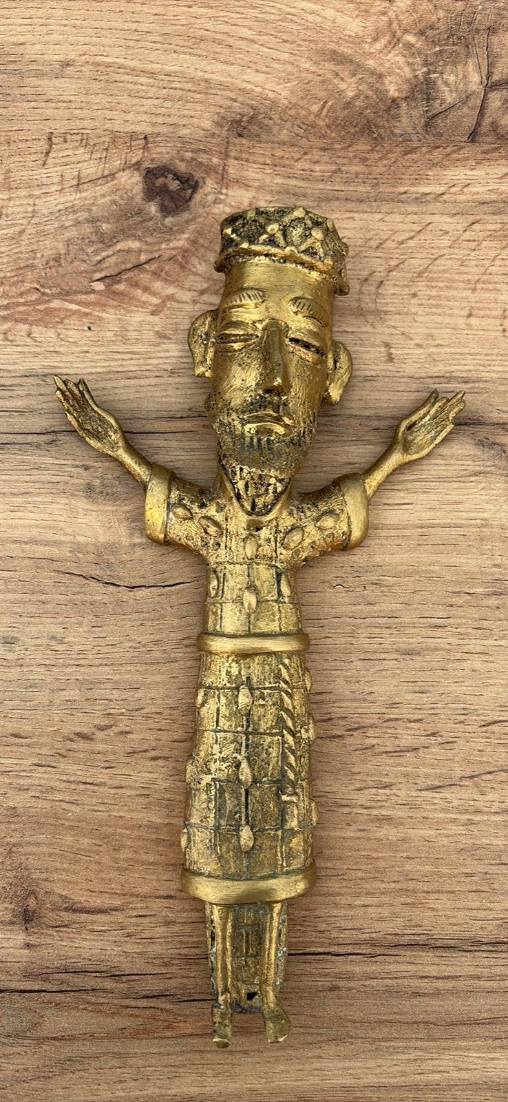 Superbe Christ en Majesté en applique – Style Éthiopien, Enlèvement ou Envoi