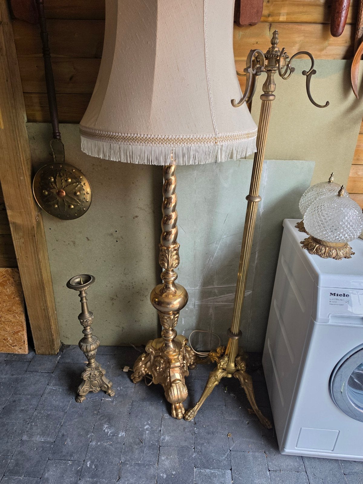 kapstok lamp kandelaar, Antiek en Kunst, Ophalen