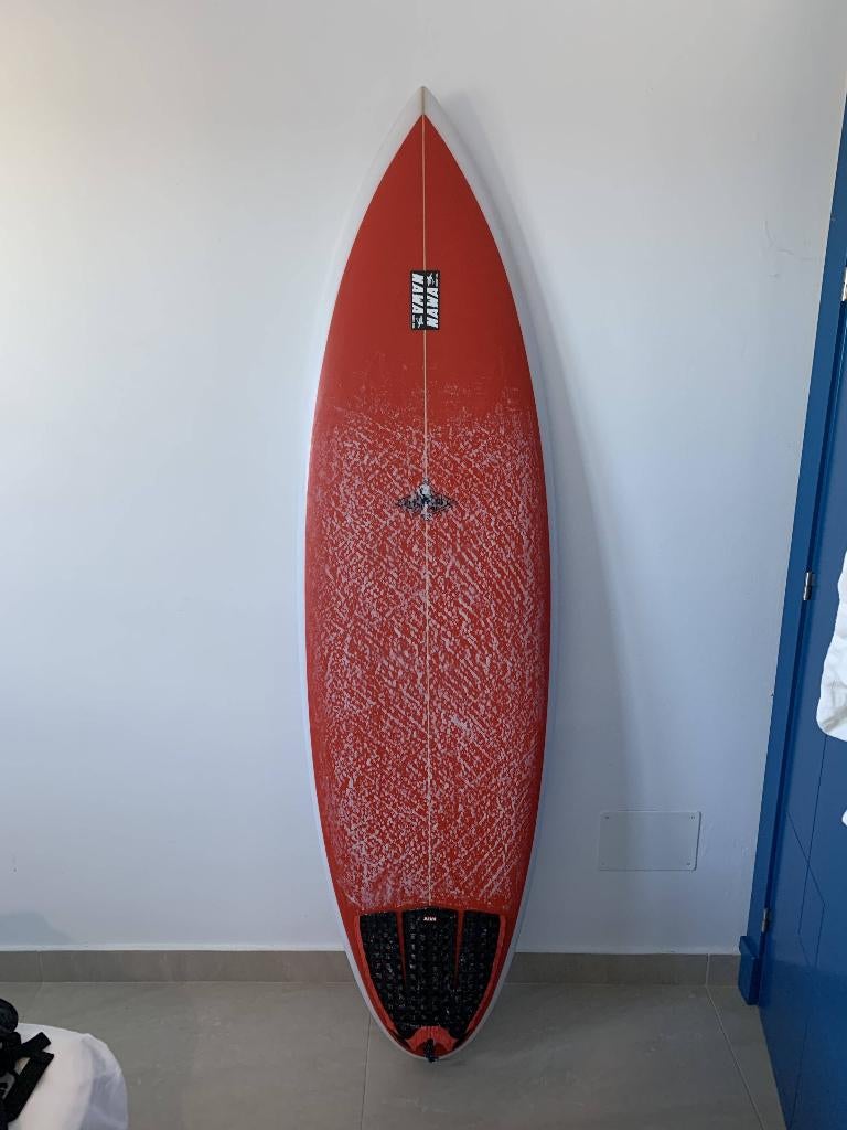 6.0 Shortboard (Custom), Watersport en Boten, Ophalen, Zo goed als nieuw, Shortboard, Met vinnen