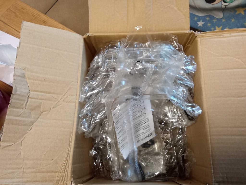 20 nieuwe veiligheidsbrillen, Ophalen