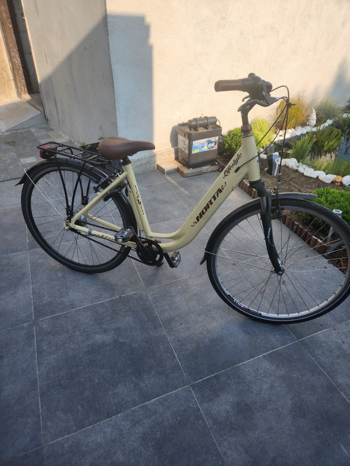 dames fiets Tekoop dames fiets met 7 versnellingen, Fietsen en Brommers, Ophalen, Velgrem, Versnellingen, 56 cm of meer