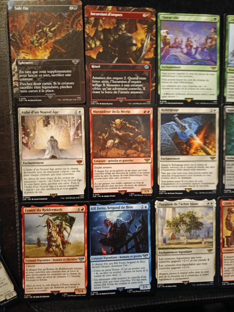 ️ MTG LOTR – Lot semi-premium (légendaires / jouables / deck, Enlèvement ou Envoi, Utilisé, Plusieurs cartes, Foil