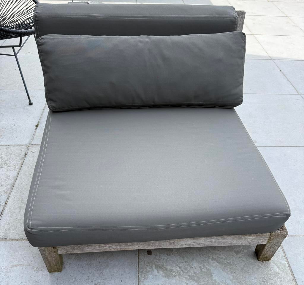 Teaken Tuinset, Tuin en Terras, Tuinsets en Loungesets, Ophalen, Zo goed als nieuw, Tuinset