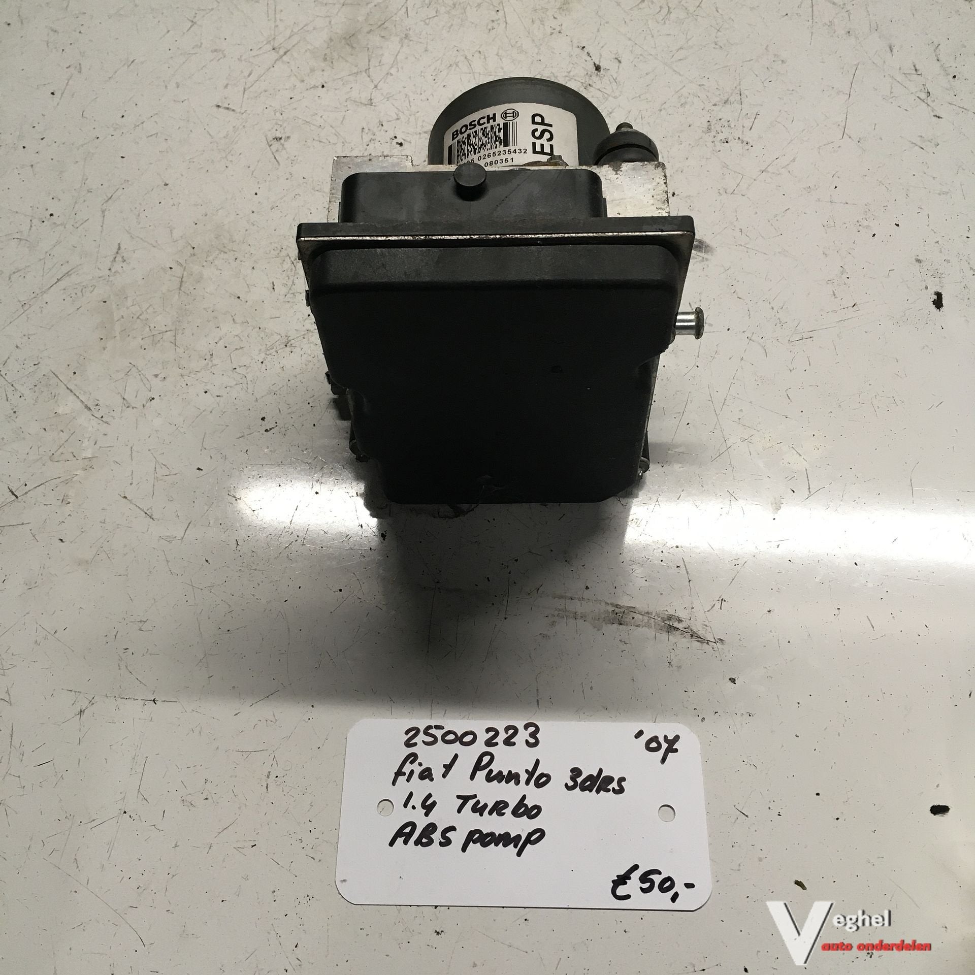 Fiat Punto 3drs 1.4 turbo 2007 2500223  ABS Pomp   51798105, Auto-onderdelen, Remmen en Aandrijving, Gebruikt, -, -, Ophalen of Verzenden