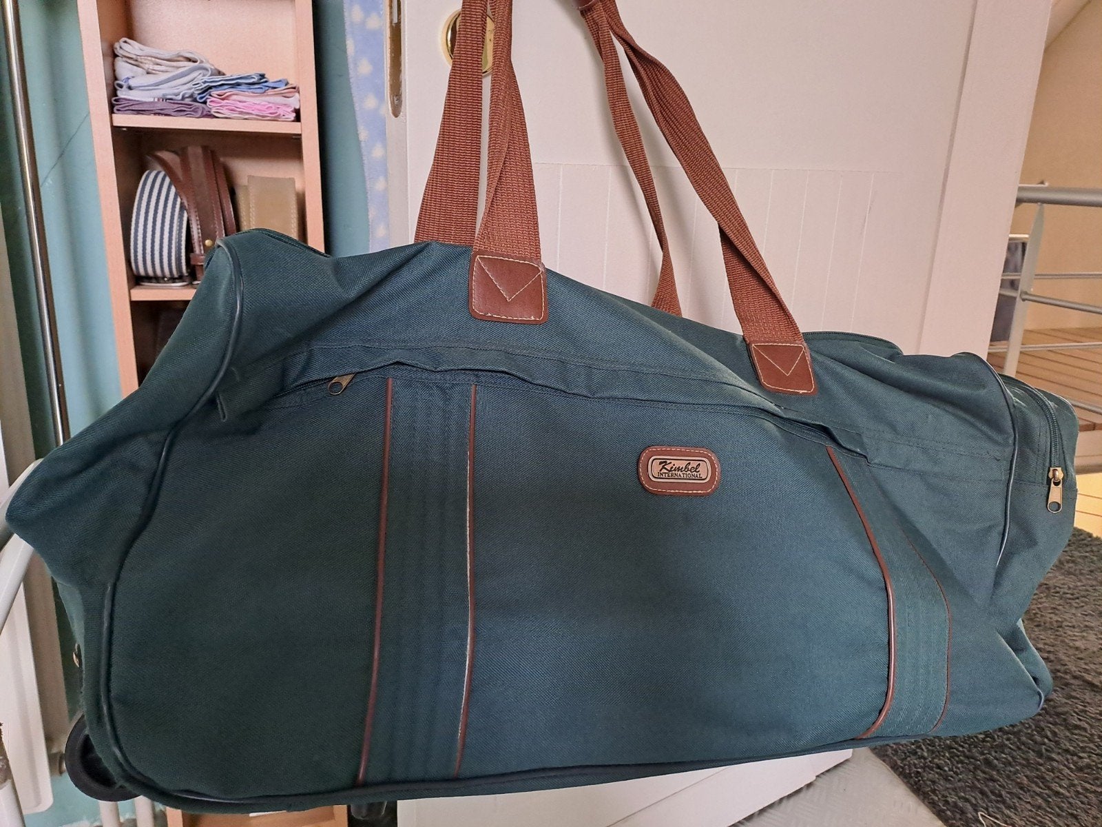 Reistas. Ruim. Goede staat., Gebruikt, 60 tot 80 cm, Groen, Wieltjes