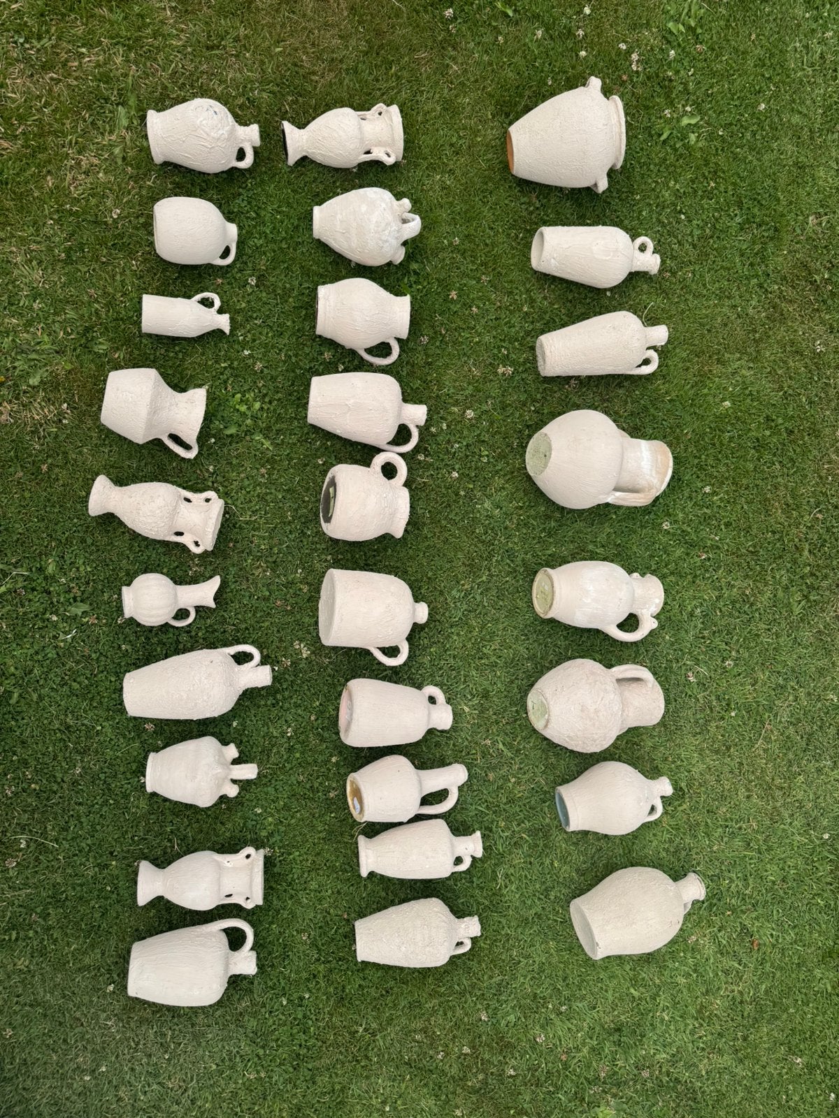Set van 35 stijlvolle beige vazen | €75, Huis en Inrichting, Ophalen, Zo goed als nieuw, Beige