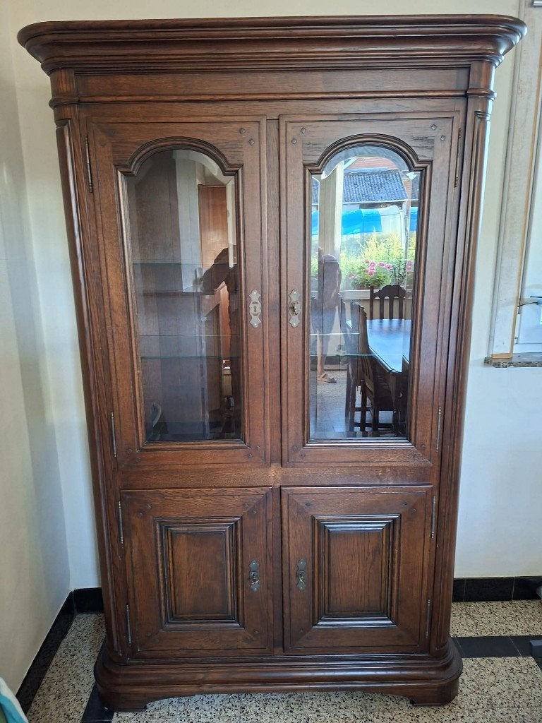 Volledige klassieke houten eetplaats, Ophalen, Gebruikt, Klassiek, 4 tot 6 stoelen