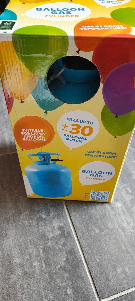Ballonpomp helium, Ophalen