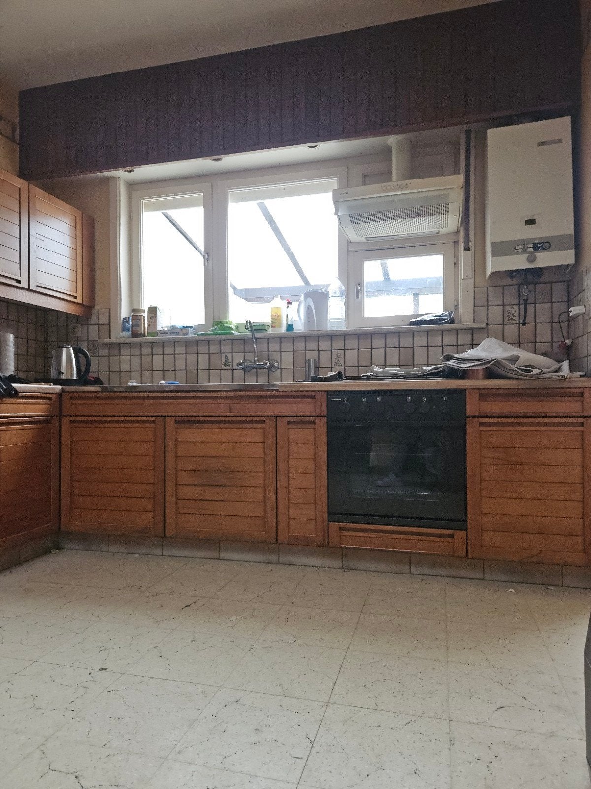 keuken gratis meenemen, Ophalen, Gebruikt, Hoekkeuken, Hout