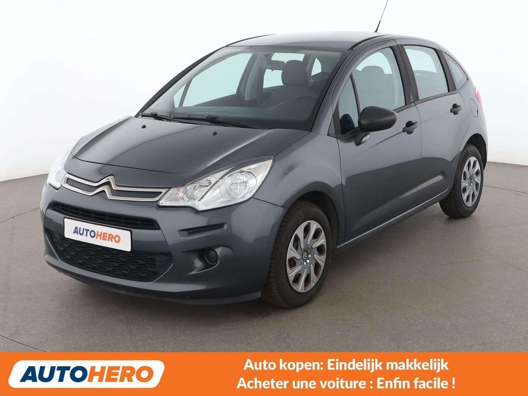 Citroën C3 1.0 VTi Attraction, Autos, Argent ou Gris, Achat, Boîte manuelle, Noir