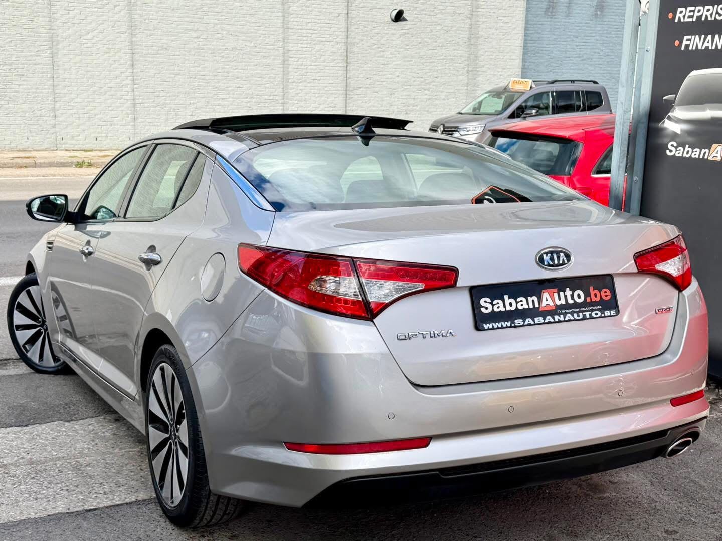 Kia Optima 1.7 Crdi Sense+ (100 kw - 136 cv)FULL OPTION 2013, Autos, Cuir, Argent ou Gris, Achat, Entreprise