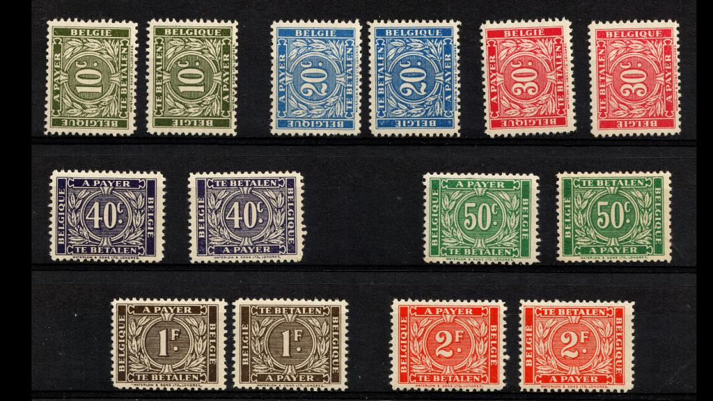 Belgische fiscale zegels (1945), Verzenden, Orginele gom, Postfris, Overig