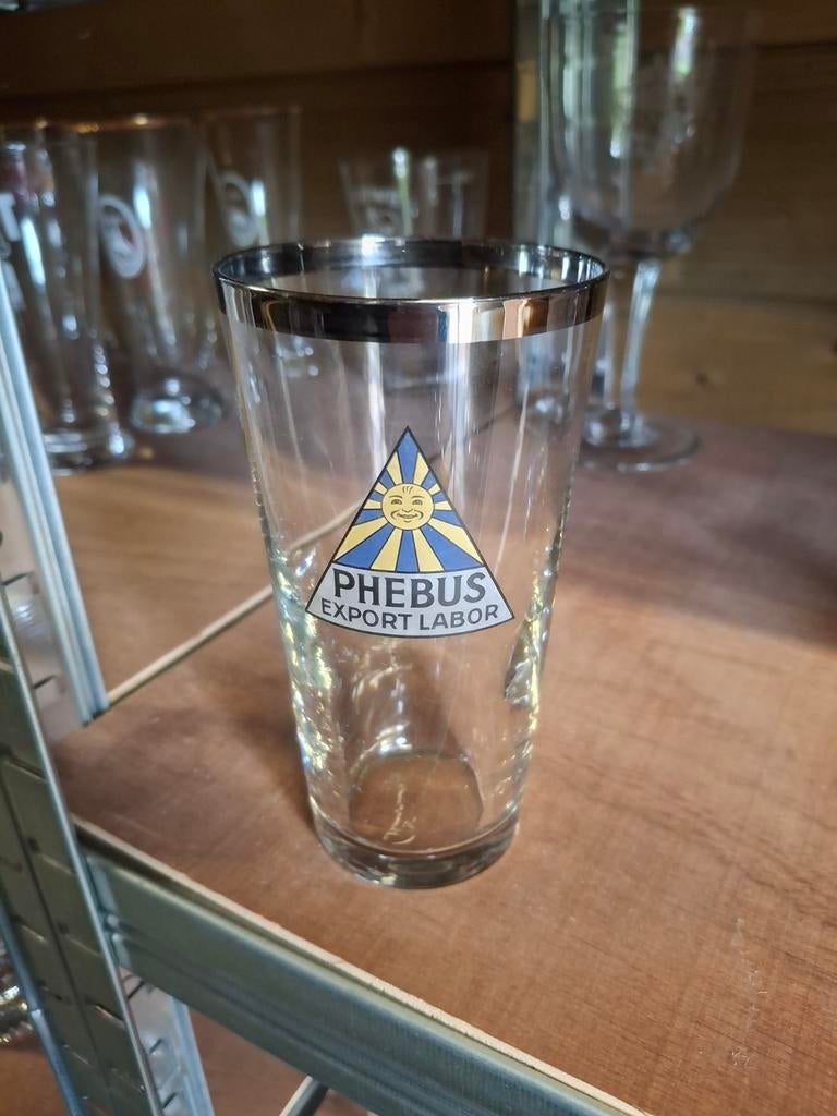 Oud bierglas phebus labor, Collections, Enlèvement ou Envoi