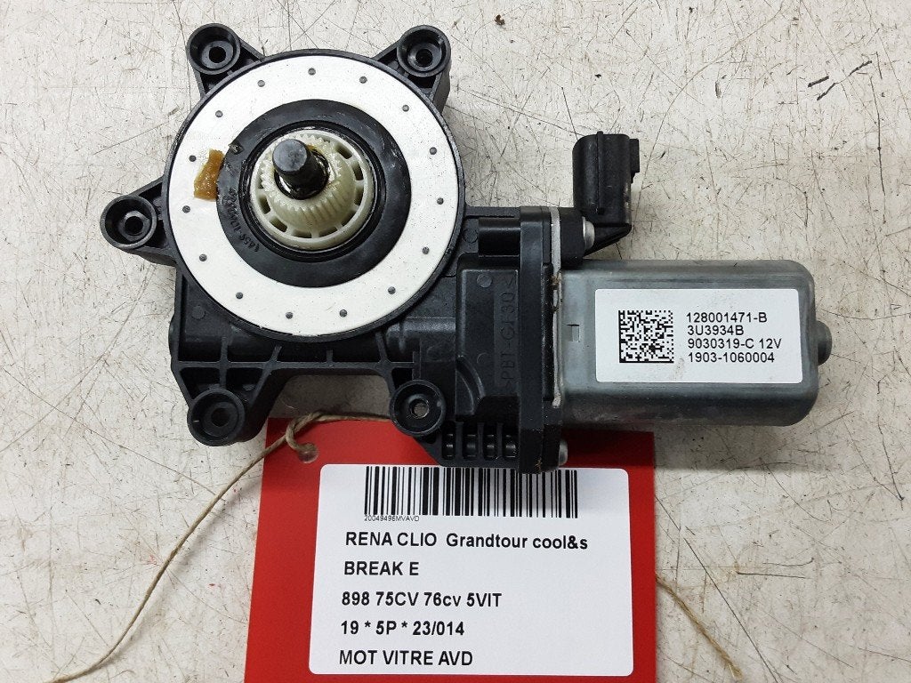 MOTEUR LEVE VITRE ELECTRIQUE AVANT DROIT (128001471B), Renault, Mevr. I. Hauben, Utilisé, Avant