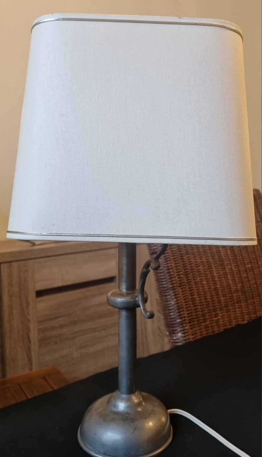 Tinnen lamp uit de jaren 30., Ophalen, Overige materialen, Vintage, Zo goed als nieuw