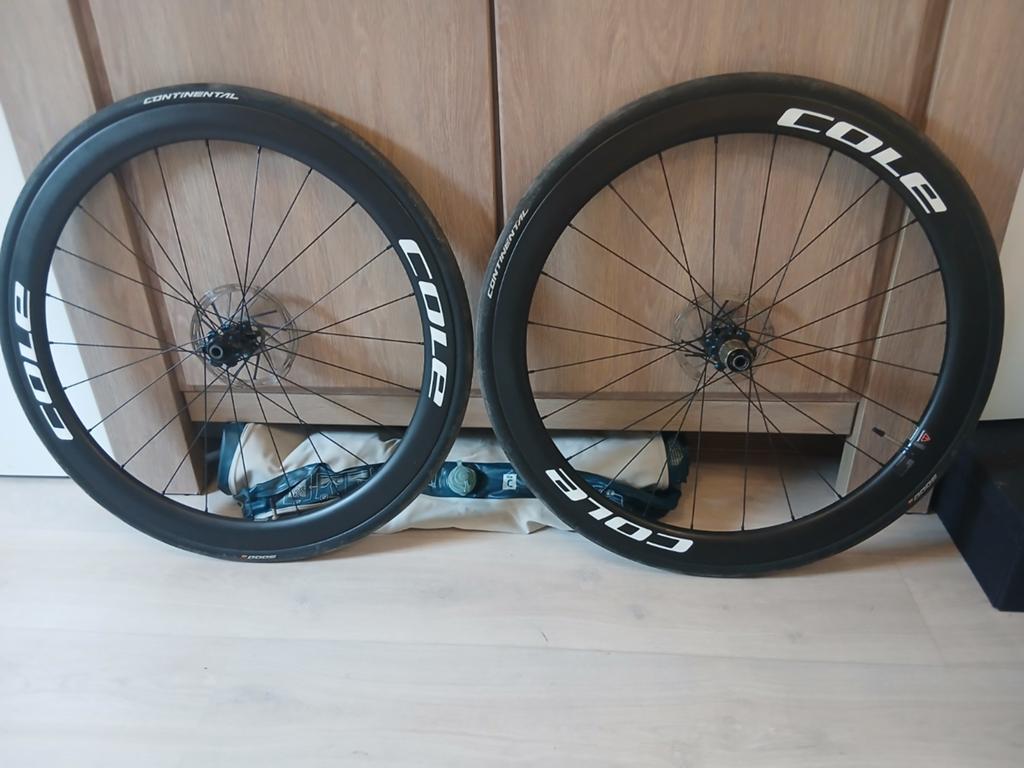 Full carbon disc wielen (cole), Fietsen en Brommers, Fietsonderdelen, Carbon, Ophalen