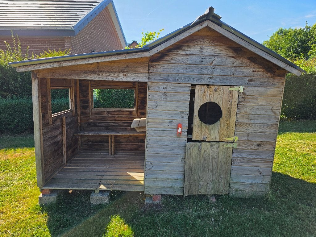 Maisonnette en bois, jeu enfant extérieur, Enlèvement, Utilisé, Bois