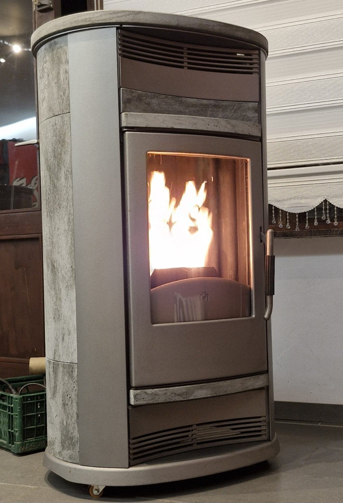 Pelletkachel Edilkamin Polaris 12kw met KANALISATIE, Huis en Inrichting, Ophalen, Gebruikt, Overige brandstoffen, Pelletkachel