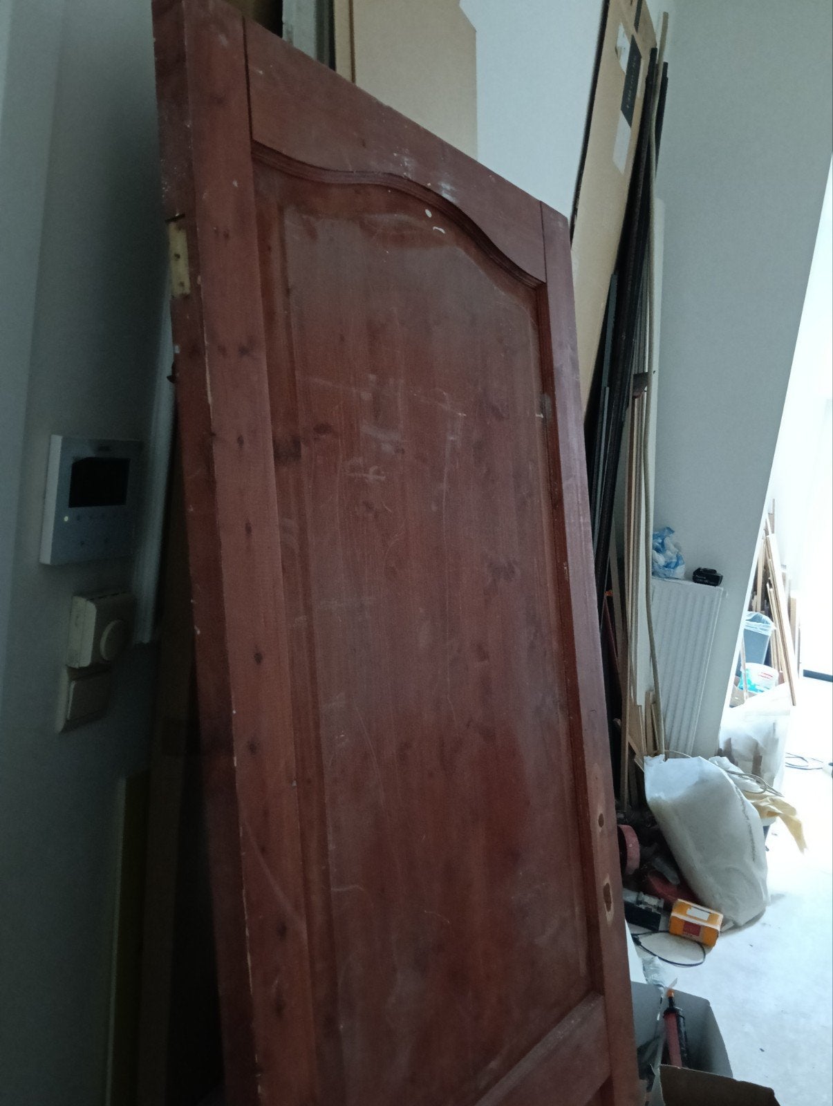 Porte avec serrure en bois massif a peindre 45€à bxl, Bricolage & Construction, Châssis & Portes coulissantes, Bois