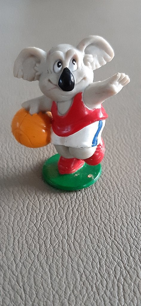 mini-figurine Koala Willy basket-ball - Jeux Olympiques 1992, Enlèvement ou Envoi, Comme neuf