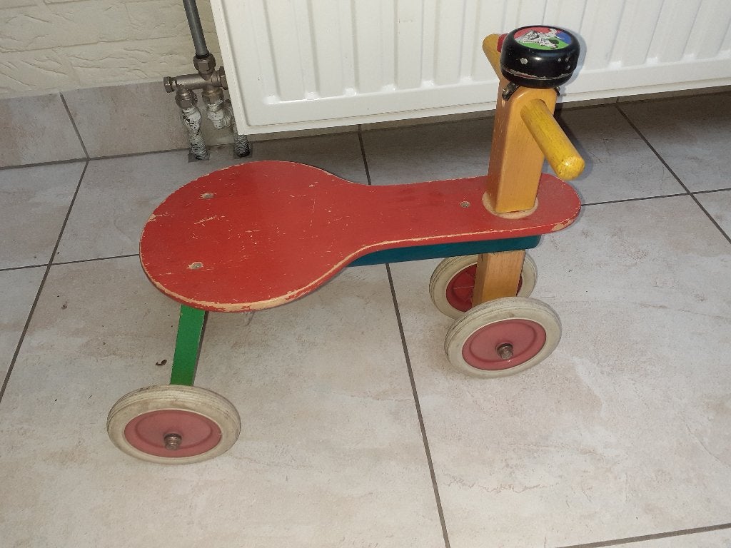 oud houten fietsje, Antiek en Kunst, Ophalen