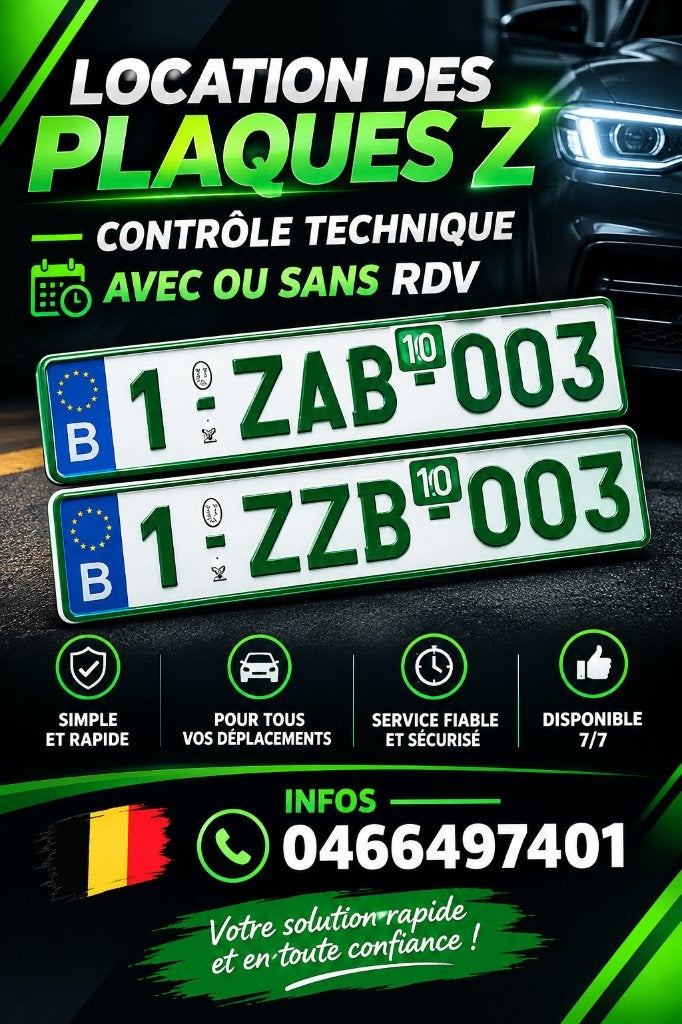 Contrôle technique, plaques Z, Autos : Divers