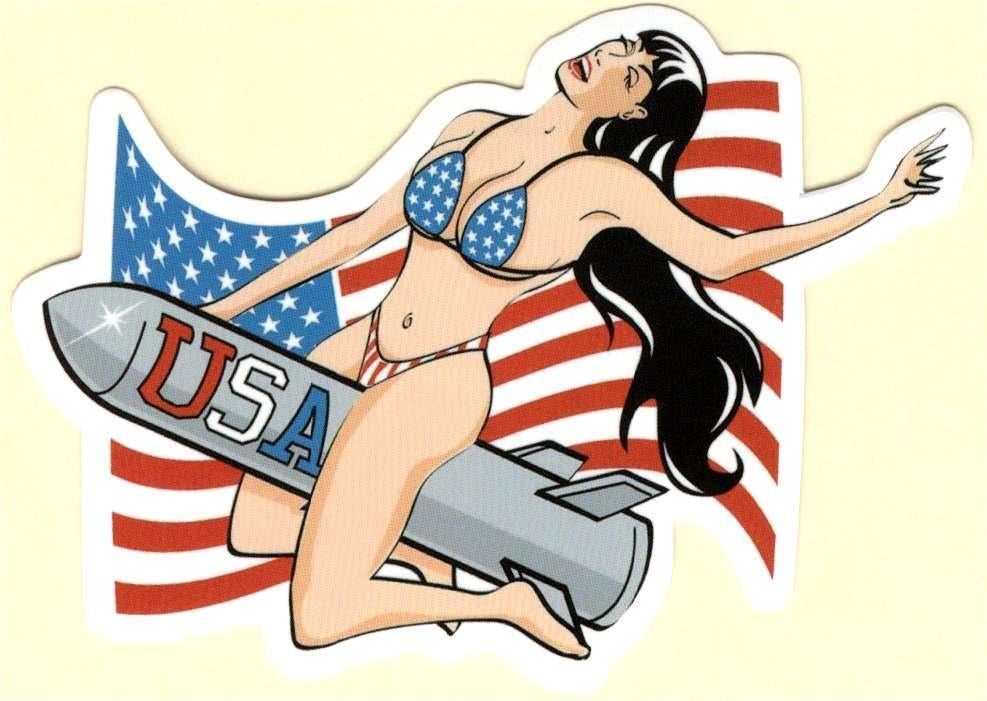 Pin Up Girl USA sticker #173, Verzamelen, Verzenden, Nieuw