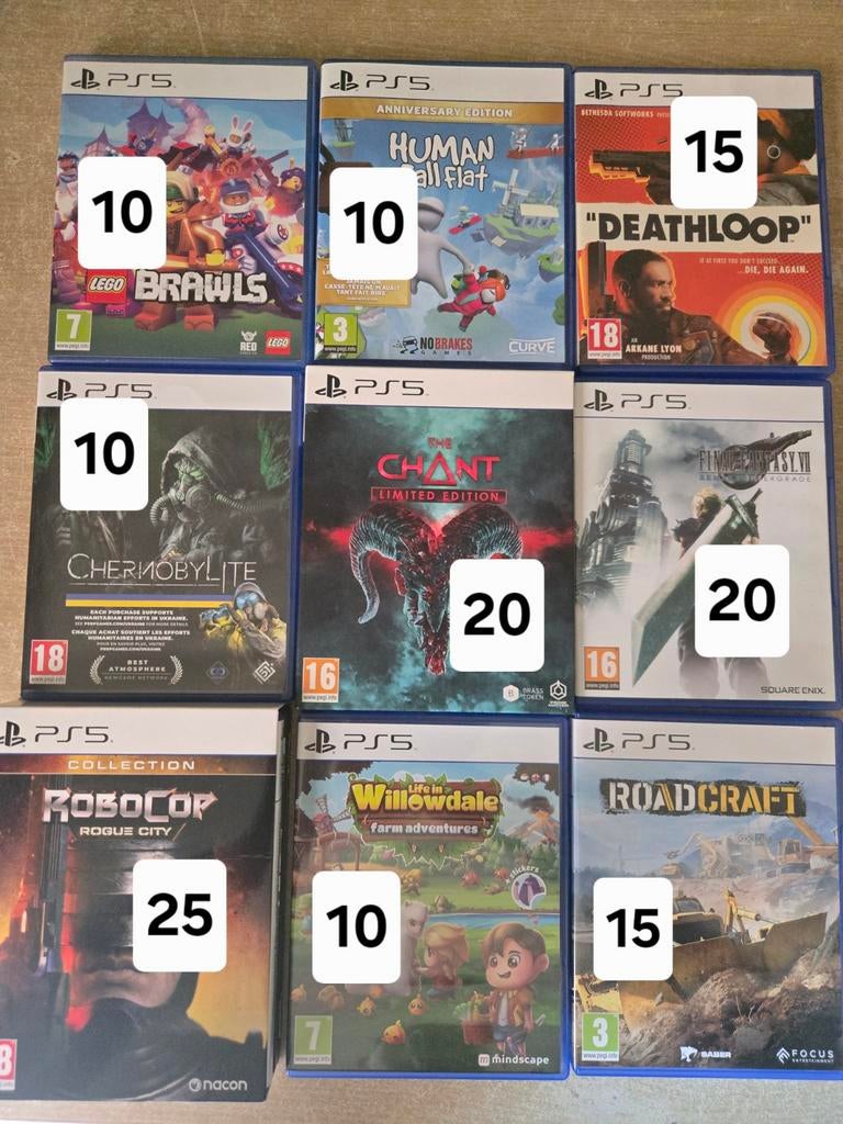 Ps5 spelletjes, Ophalen