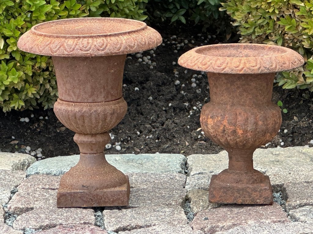 vases de jardin en fonte - excellent état, Jardin & Terrasse, Vases de jardin, Enlèvement