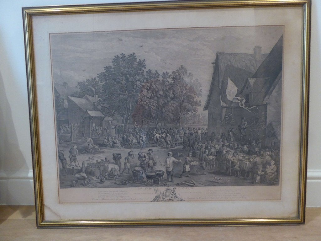 gravure ancienne, Enlèvement, Gravure