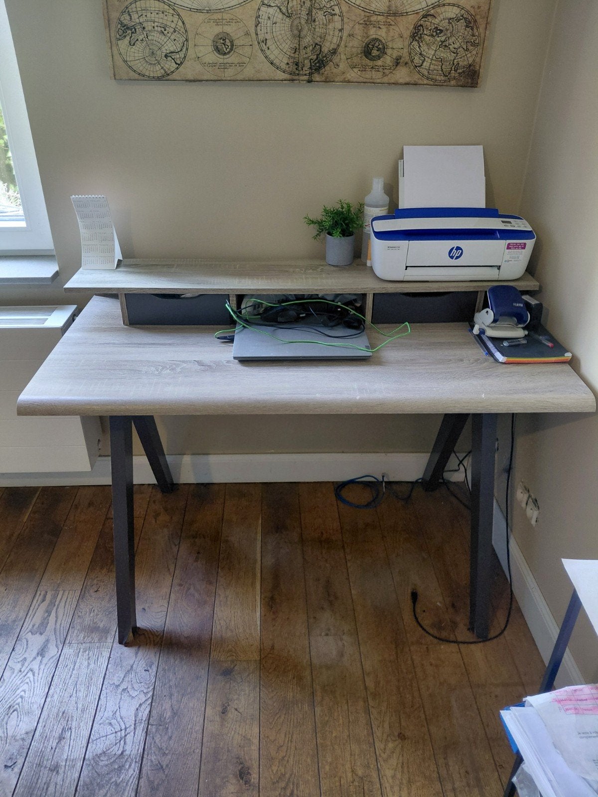 Bureau, Ophalen, 120 cm, Met lades, 62 cm