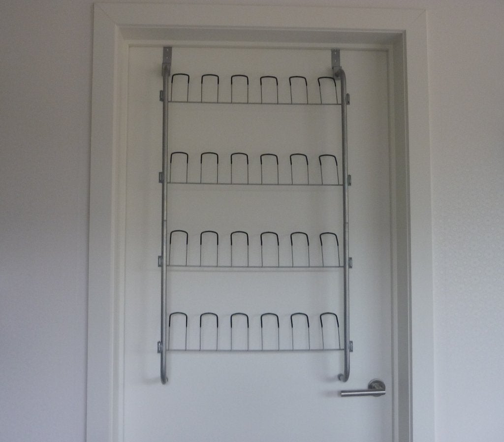 Aluminium schoenenrek deur hangschoenenrek 12 paar schoenen, Ophalen of Verzenden