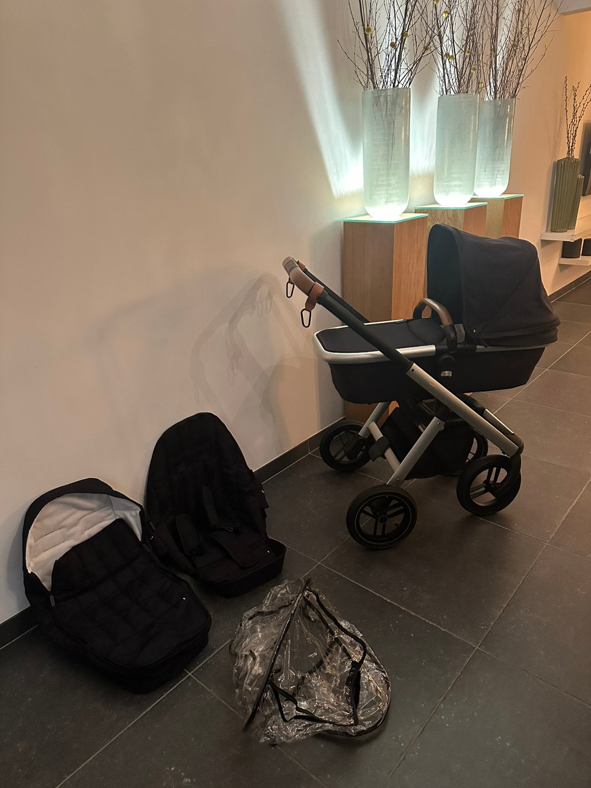 Dubatti One Black kinderwagen – complete set, Kinderen en Baby's, Ophalen, Zo goed als nieuw, Kinderwagen