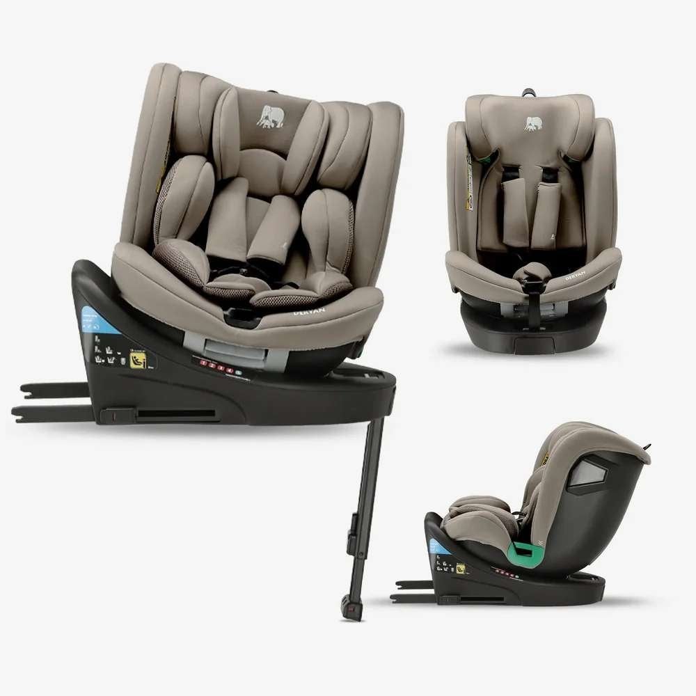 DERYAN Chase Luxe i-Size Autostoel 0-36 kg – Truffle Nougat, Autres marques, Enlèvement ou Envoi, Comme neuf, 9 à 36 kg