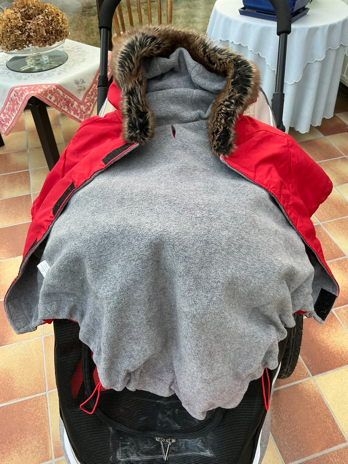 Hondenjas met flise super duur in aankoop, Dieren en Toebehoren, Hondenkleding, Ophalen, Hondenjas