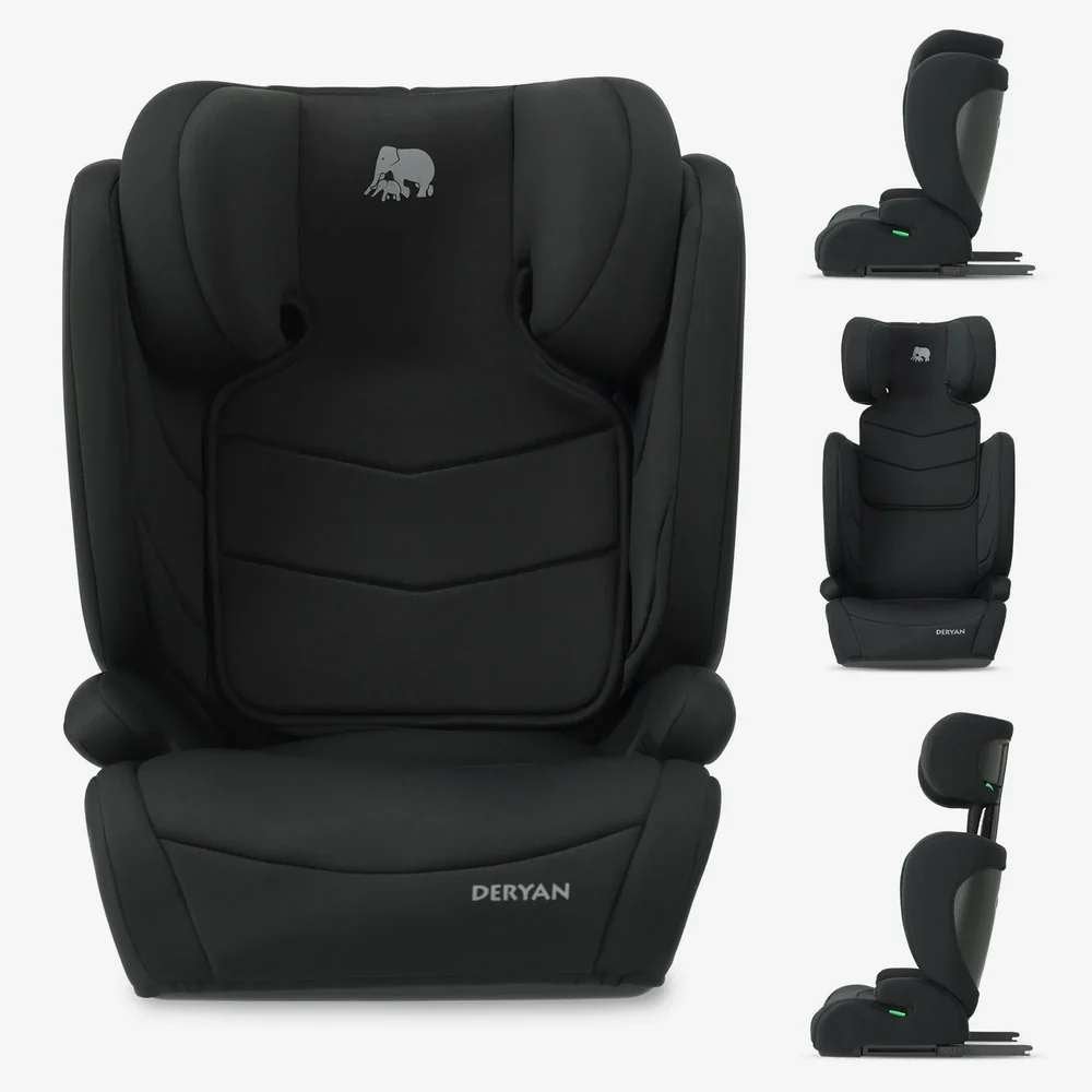 DERYAN Charlie Luxe i-Size Autostoel 100-150 cm Zwart, Autres marques, Enlèvement ou Envoi, Comme neuf, Isofix